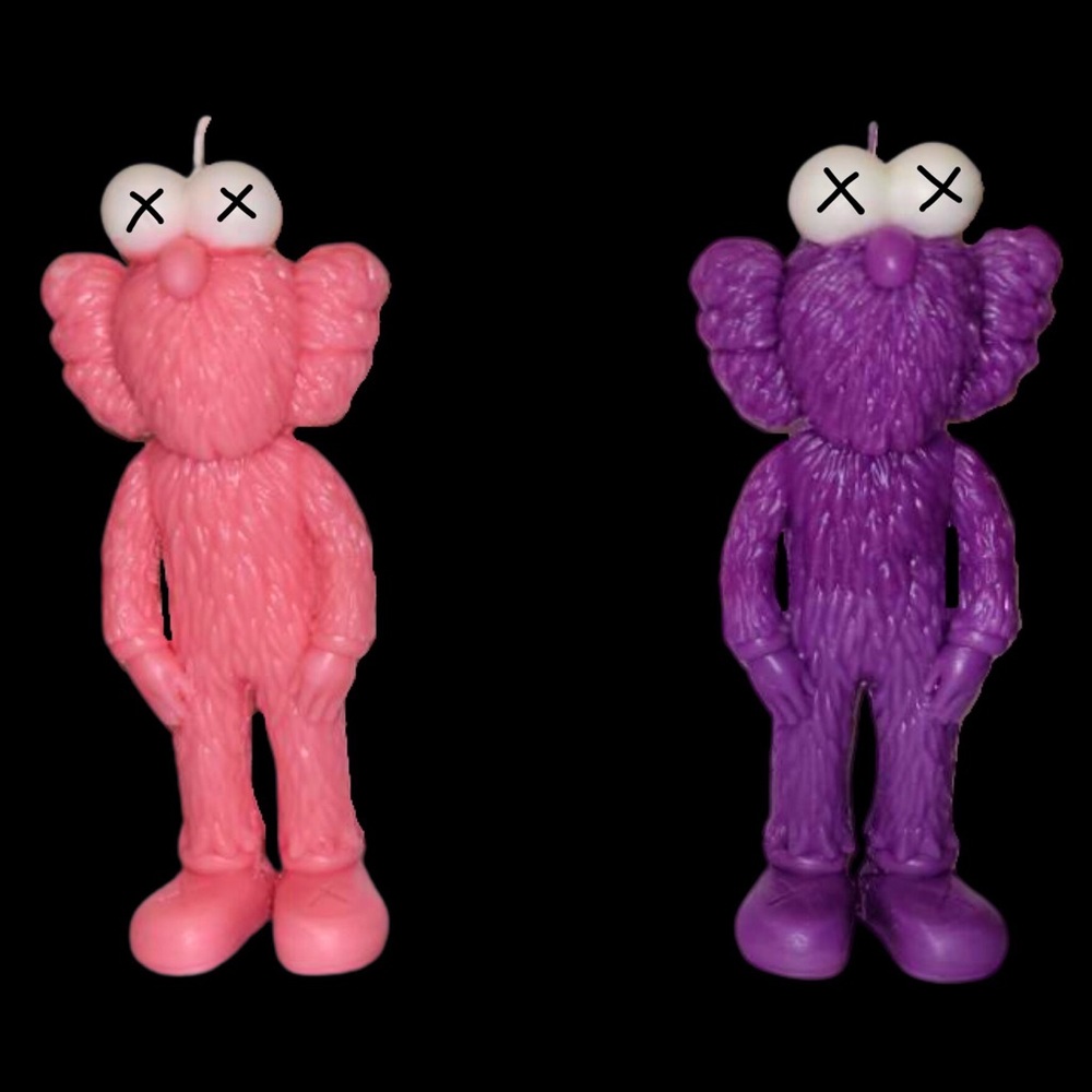 Designer Art Custom Hand Poured Kaws Candle BFF Gift Set